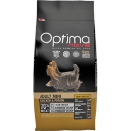 Optimanova Adult Mini 2kg Ξηρά Τροφή χωρίς Σιτηρά για Ενήλικους Σκύλους Μικρόσωμων Φυλών με Κοτόπουλο και Πατάτες
