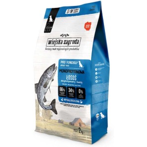 Wiejska Zagroda 2kg Ξηρά Τροφή χωρίς Σιτηρά & Γλουτένη για Ενήλικους Σκύλους με Σολομό