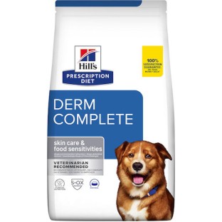 Hill's Prescription Diet Derm Complete 1.5kg Ξηρά Τροφή για Ενήλικους Σκύλους με Κρέας