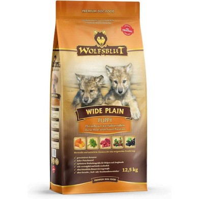 Wolfsblut Wide Plain 12.5kg Ξηρά Τροφή χωρίς Σιτηρά για Κουτάβια με Κουνέλι, Λαγό και Πατάτες
