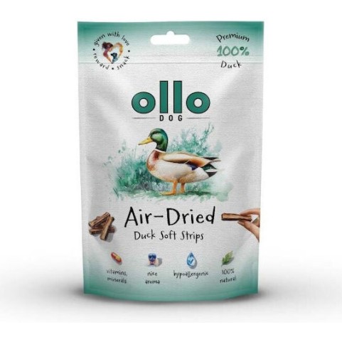 Ollo Air-dried Duck Strips Dog Treat 80g