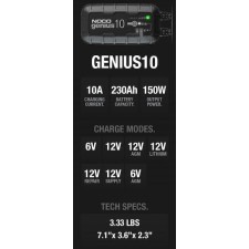 Noco Genius10 Φορτιστής & Συντηρητής Μπαταρίας Αυτοκινήτου 6/12V