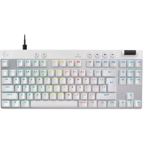 Logitech Pro X TKL Ηall Effect Gaming Πληκτρολόγιο Tenkeyless με Magnetic διακόπτες και RGB φωτισμό (Αγγλικό US) Λευκό