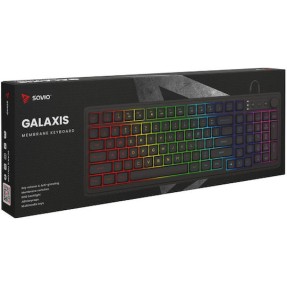 Savio GALAXIS Gaming Πληκτρολόγιο με RGB φωτισμό (Αγγλικό US)