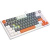 Savio Astral Gaming Πληκτρολόγιο με RGB φωτισμό (Αγγλικό US) Λευκό