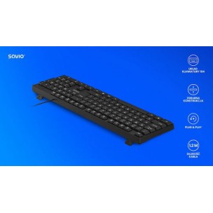 Savio Kb-01 Πληκτρολόγιο Αγγλικό US
