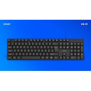 Savio Kb-01 Πληκτρολόγιο Αγγλικό US