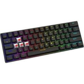Savio Blackout X2 Gaming Μηχανικό Πληκτρολόγιο 60% με Outemu Red διακόπτες και RGB φωτισμό (Αγγλικό US)