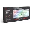 Savio Phenix ABS Ασύρματο Gaming Μηχανικό Πληκτρολόγιο 75% με Gateron Red Pro διακόπτες και RGB φωτισμό (Αγγλικό US) Λευκό