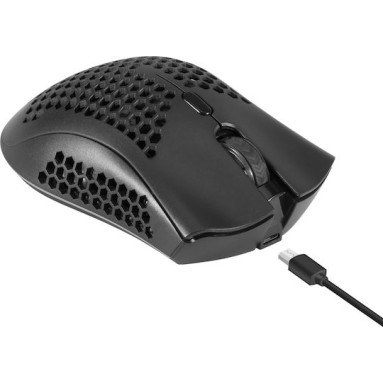 Defender Warlock GM-709L Ασύρματο RGB Gaming Ποντίκι Μαύρο