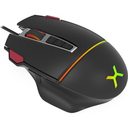 Krux Fuze Pro RGB Gaming Ποντίκι 12000 DPI Μαύρο