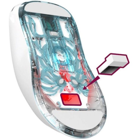 Defender Fame GM-516 Ασύρματο Gaming Ποντίκι 10000 DPI Λευκό