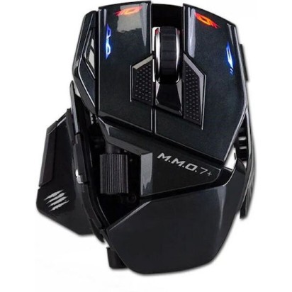 Mad Catz M.M.O. 7+ Ασύρματο RGB Gaming Ποντίκι Μαύρο