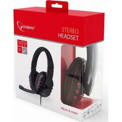 Gembird GHS-402 Over Ear Gaming Headset με σύνδεση 2x3.5mm