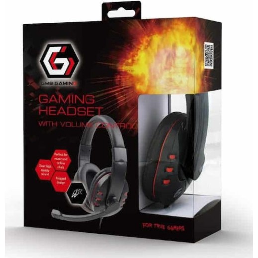 Gembird GHS-402 Over Ear Gaming Headset με σύνδεση 2x3.5mm