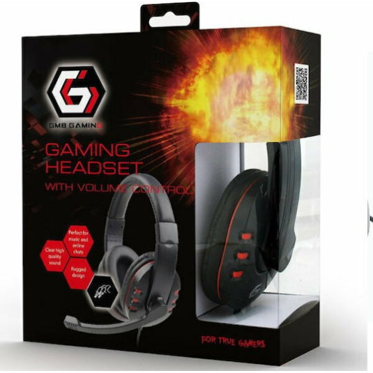 Gembird GHS-402 Over Ear Gaming Headset με σύνδεση 2x3.5mm