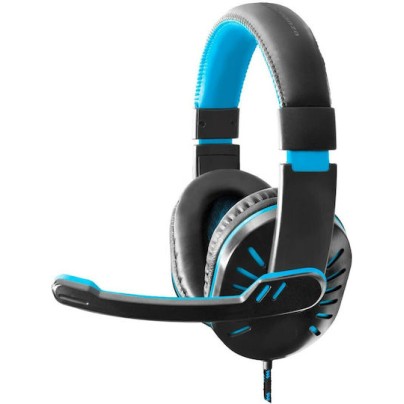 Esperanza Crow (Blue) Over Ear Gaming Headset με σύνδεση 2x3.5mm Μπλε