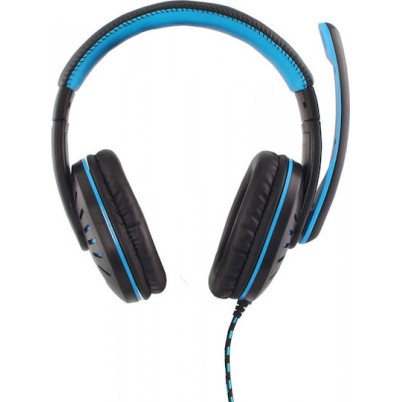 Esperanza Crow (Blue) Over Ear Gaming Headset με σύνδεση 2x3.5mm Μπλε