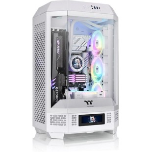 Thermaltake The Tower 300 Micro Tower Κουτί Υπολογιστή με Πλαϊνό Παράθυρο και RGB Φωτισμό Λευκό