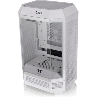 Thermaltake The Tower 300 Micro Tower Κουτί Υπολογιστή με Πλαϊνό Παράθυρο και RGB Φωτισμό Λευκό