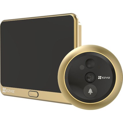 Ezviz Cs-dp2c Κουδούνι Πόρτας Wi-Fi Χρυσό