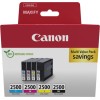 Canon PGI-2500 Γνήσιο Πακέτο 4 Μελανιών Εκτυπωτή InkJet Κίτρινο / Κυανό / Ματζέντα / Μαύρο (9290B006)