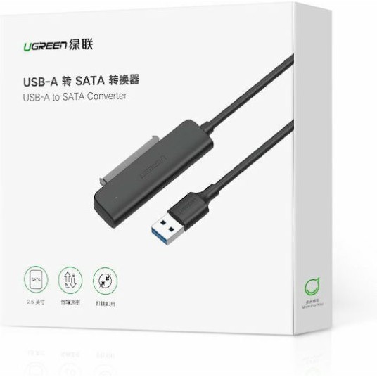 Ugreen 70609 USB 3.0 to SATA III Adapter Μαύρο