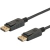 Savio Cable DisplayPort male - DisplayPort male 2m Μαύρο (CL-136)