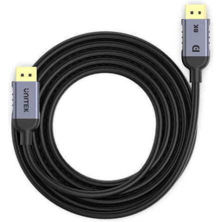 Unitek Cable DisplayPort male - DisplayPort male 3m Μαύρο (C1628GY01-3M)
