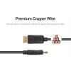 Unitek Cable DisplayPort male - DisplayPort male 1.5m Μαύρο (Y-C607BK)