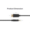 Unitek Cable DisplayPort male - DisplayPort male 1.5m Μαύρο (Y-C607BK)