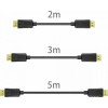 Unitek Cable DisplayPort male - DisplayPort male 3m Μαύρο (Y-C609BK)