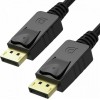 Unitek Cable DisplayPort male - DisplayPort male 3m Μαύρο (Y-C609BK)