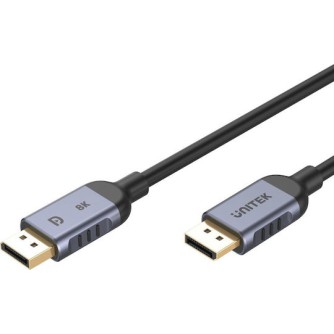 Unitek Cable DisplayPort male - DisplayPort male 1.5m Μαύρο (C1628GY01-1.5M)
