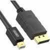 Unitek Cable DisplayPort male - mini DisplayPort male 2m Μαύρο (Y-C611BK)
