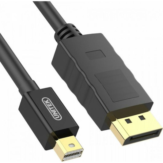 Unitek Cable DisplayPort male - mini DisplayPort male 2m Μαύρο (Y-C611BK)