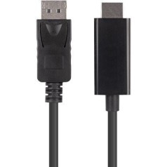 Lanberg Cable DisplayPort male - HDMI male 1m Μαύρο (CA-DPHD-11CC-0010-BK)