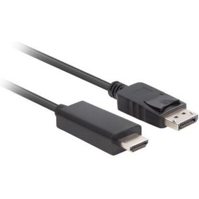 Lanberg Cable DisplayPort male - HDMI male 1m Μαύρο (CA-DPHD-11CC-0010-BK)