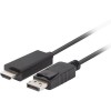 Lanberg Cable DisplayPort male - HDMI male 1m Μαύρο (CA-DPHD-11CC-0010-BK)