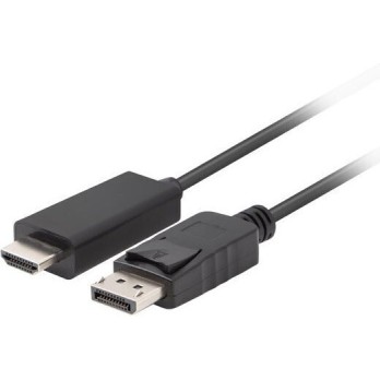 Lanberg Cable DisplayPort male - HDMI male 1m Μαύρο (CA-DPHD-11CC-0010-BK)