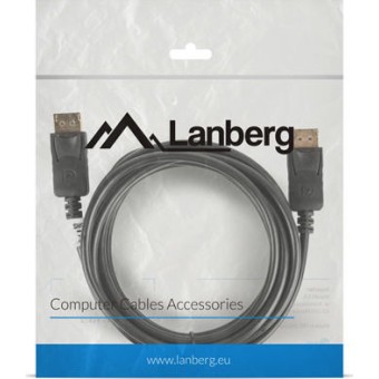 Lanberg Cable DisplayPort male - DisplayPort male 3m (CA-DPDP-10CC-0030-BK)