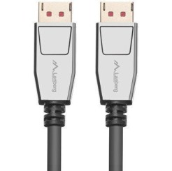 Lanberg Cable DisplayPort male - DisplayPort male 1.8m Γκρι (CA-DPDP-20CU-0018-BK)
