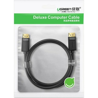 Ugreen Cable DisplayPort male - DisplayPort male 2m Μαύρο (10211)