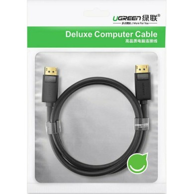 Ugreen Cable DisplayPort male - DisplayPort male 2m Μαύρο (10211)