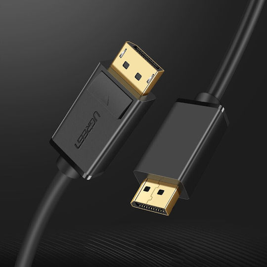 Ugreen Cable DisplayPort male - DisplayPort male 2m Μαύρο (10211)