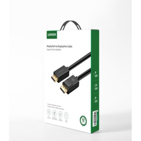 Ugreen Cable DisplayPort male - DisplayPort male 2m Μαύρο (10211)