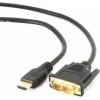 Cablexpert Cable DVI-D male - HDMI male 1.8m Μαύρο (CC-HDMI-DVI-6)