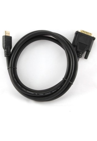 Cablexpert Cable DVI-D male - HDMI male 1.8m Μαύρο (CC-HDMI-DVI-6)