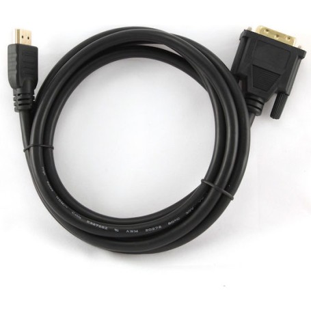 Cablexpert Cable DVI-D male - HDMI male 1.8m Μαύρο (CC-HDMI-DVI-6)