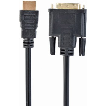 Cablexpert Cable DVI-D male - HDMI male 1.8m Μαύρο (CC-HDMI-DVI-6)